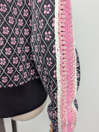 Pink Jacket With Flowers