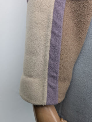 Khaki And Light Blue Coat