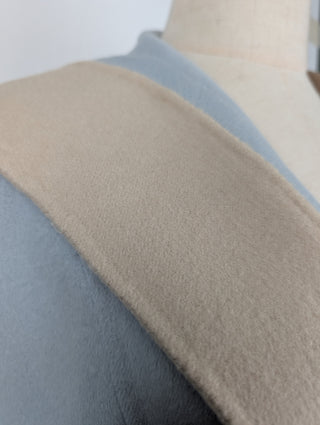 Khaki And Light Blue Coat