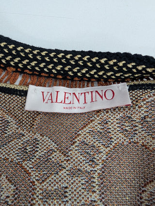 Gold Rockstud Manifeesto Bandana Knit Cardigan