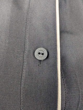 Black Mulberry Lapel Long Sleeve Shirt
