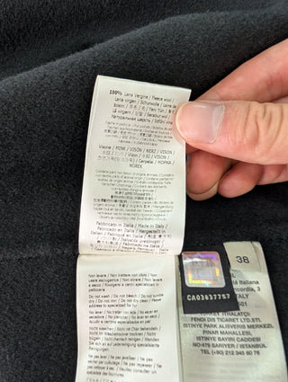 Black Cape Coat With Fur Pockets