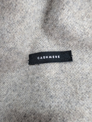 Grey Cashmere Jacket with Beige Patches