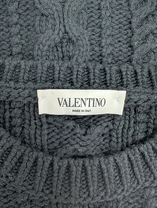 Black And White Wool And Cashmere Pullover