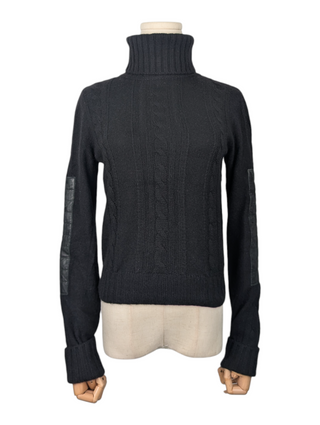 Black Cashmere Turtle Neck Sweater