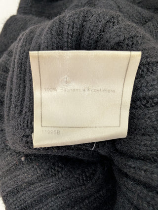 Black Cashmere Turtle Neck Sweater