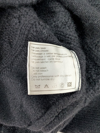 Black Cashmere Turtle Neck Sweater