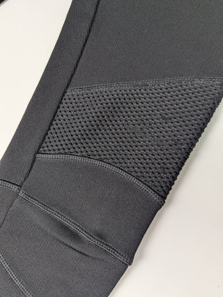 Black Stretched Pants With Knee Pads