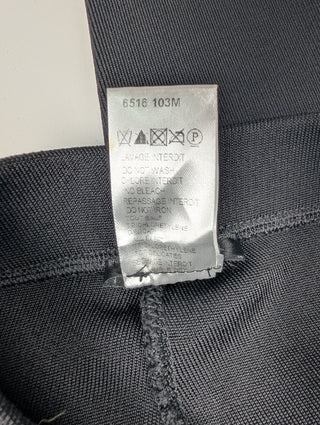 Black Stretched Pants With Knee Pads