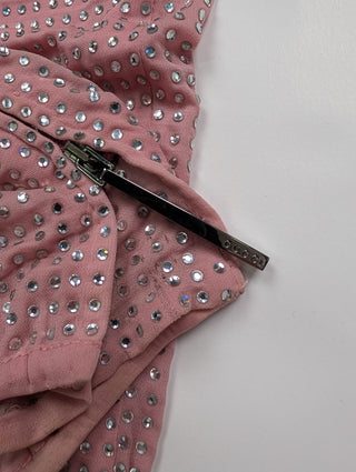 Pink Crystal Beaded Pants