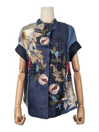 Navy Short Sleeve Jacket