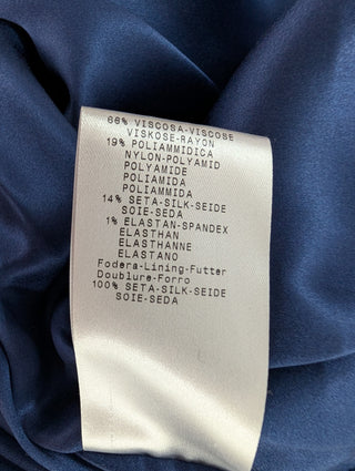 Midnight Blue Velvet Long Coat