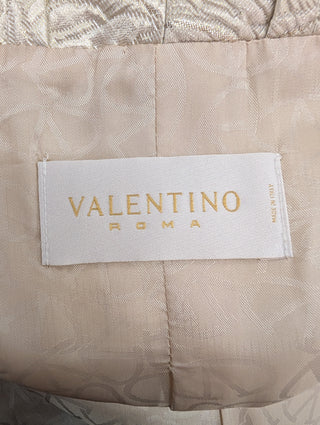 Silver Overall Embossed Evening Coat