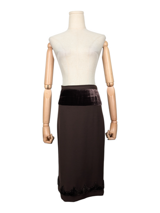 Brown Suit With Skirt