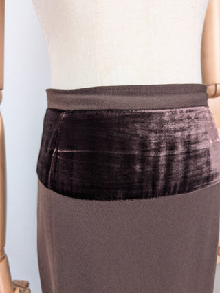 Brown Suit With Skirt
