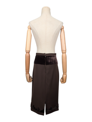Brown Suit With Skirt