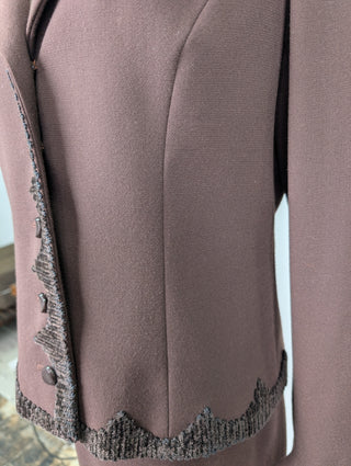 Brown Suit With Skirt