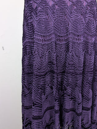 Purple Cotton Knit Tube Dress