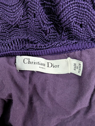 Purple Cotton Knit Tube Dress