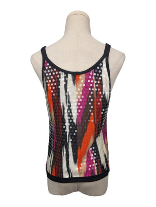 Multicolor Twin Set With Overall Glitter Sequins