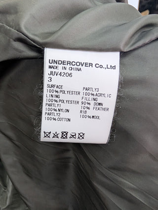 Khaki 2-Way Puffer Down With Hood