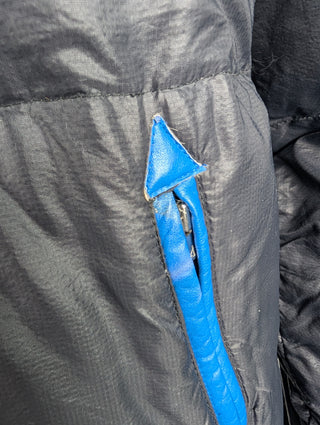 Black Puffer Down Jacket With Hood