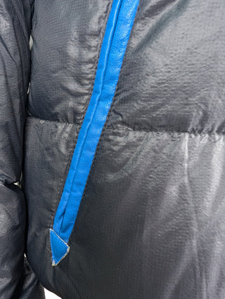 Black Puffer Down Jacket With Hood