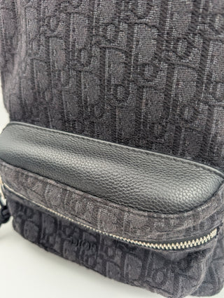 Black Diortravel Small Monogram Backpack