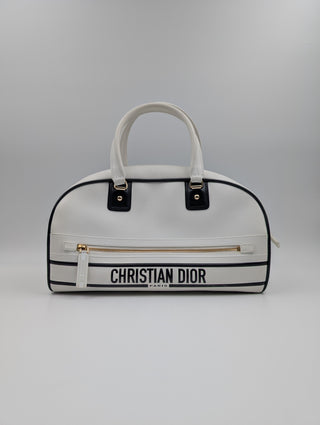 White Shoulder Bowling Bag