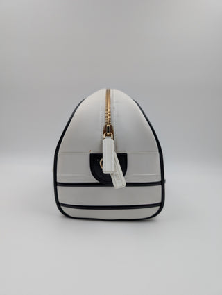 White Shoulder Bowling Bag