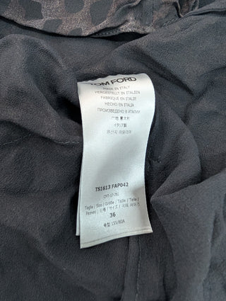 Black Shorts with Scallop Hem Ends