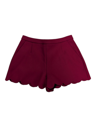 Burgundy Wool Shorts