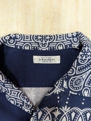 Blue Bandana Print Shirt