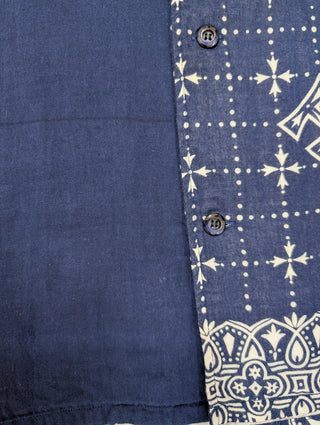 Blue Bandana Print Shirt