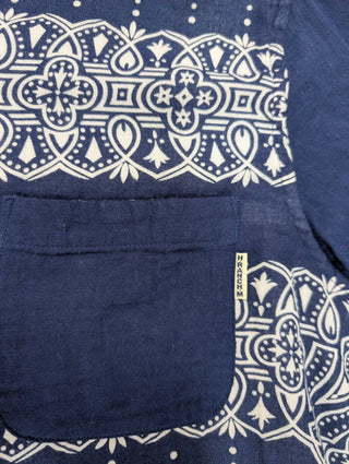 Blue Bandana Print Shirt