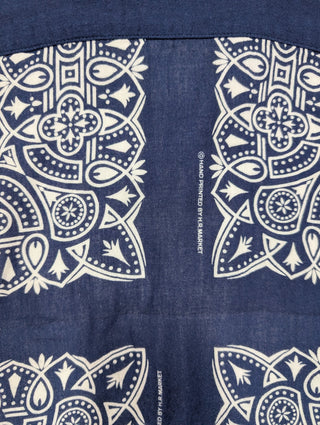 Blue Bandana Print Shirt