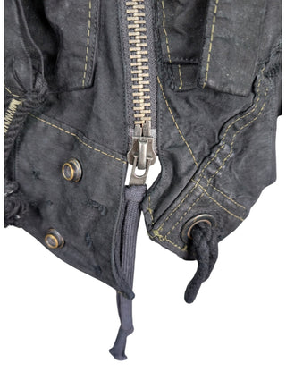 Back Satin Tent Boyfriend Flight Jacket