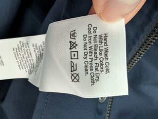 Navy Hooded Mid-Length Jacket