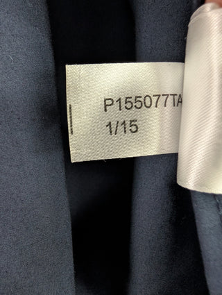 Navy Hooded Mid-Length Jacket