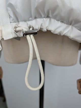 Pearl White Down Puffer Jacket