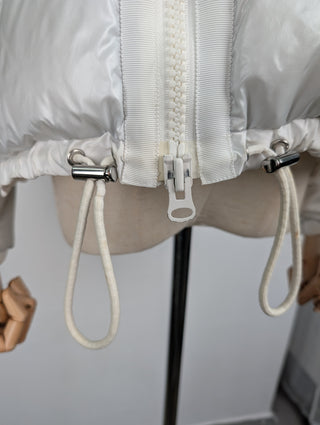 Pearl White Down Puffer Jacket