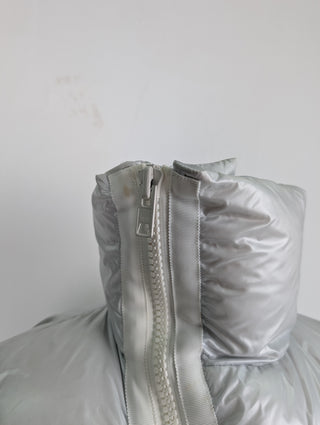 Pearl White Down Puffer Jacket