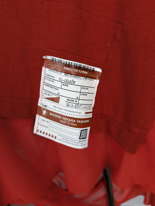 Reddish Brown Asymmetric T-shirt
