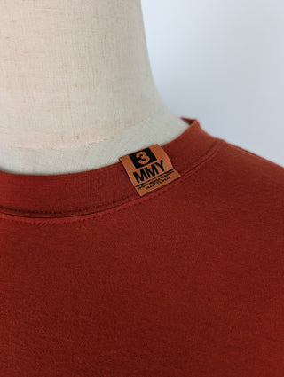Reddish Brown Asymmetric T-shirt