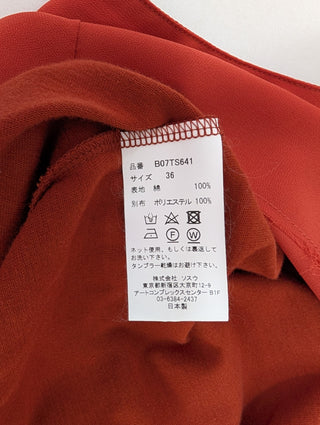 Reddish Brown Asymmetric T-shirt