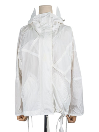 Genius 2 Moncler 1952 White Hooded Windbreaker