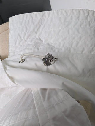 Genius 2 Moncler 1952 White Hooded Windbreaker