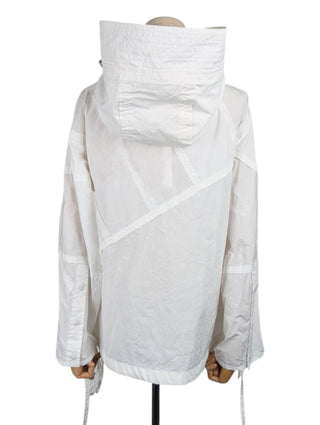 Genius 2 Moncler 1952 White Hooded Windbreaker