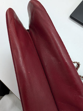 Burgundy Nylon Shoulder Bag