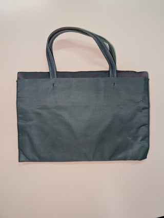 Green and Grey Vintage 1990s 2-tone Nylon Bag